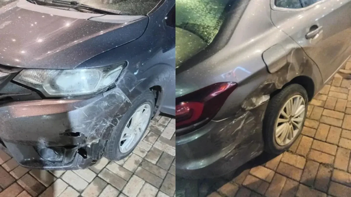 Imagem Carro batido com avarias