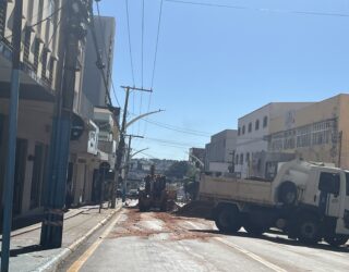 Imagem rua Interditada em Anápolis