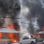 Imagem incêndio chamas fumaça e fogo no local