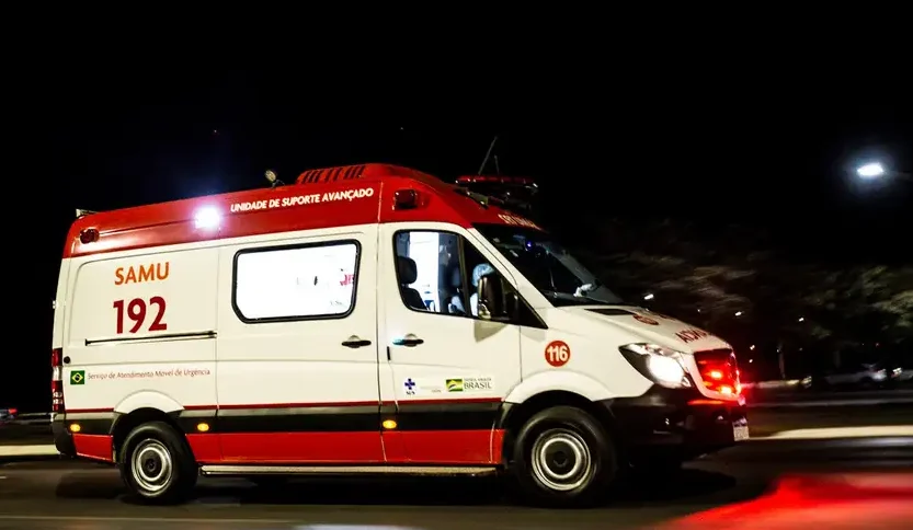 Imagem viatura Serviço Móvel de Urgência (SAMU)