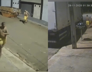 Imagem captura tela homens fugindo sem camisa