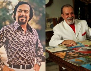 Imagem homem sorridente em duas fotos