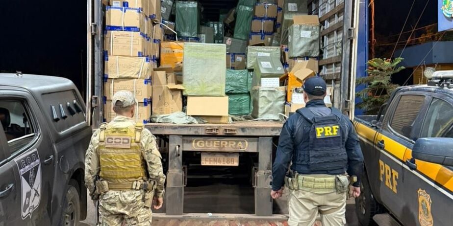 Carga contrabandeada de perfumes e medicamentos avaliada em R$ 25 milhões é apreendida em Goiás