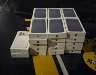 Imagem celulares apreendidos