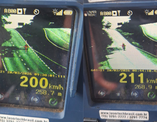 Imagem radar veículos alta velocidade