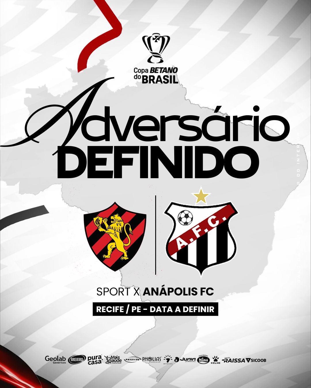 Imagem arte jogo Sport versus Anápolis