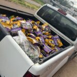 Imagem produtos em cima de caçamba de camionete