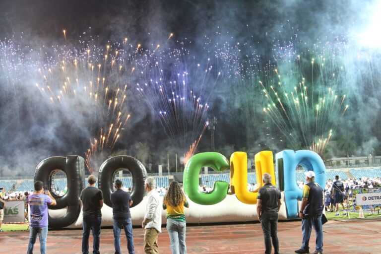 Cerimônia de abertura da Go Cup foi realizada no último domingo (29), no Estádio Olímpico Pedro Ludovico, em Goiânia (Foto: Seel)