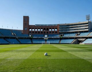 1 de 1 Estádio Santa Cruz/Arena Nicnet, do Botafogo-SP, em Ribeirão Preto — Foto: Guilherme Moro