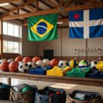 Jogo de basquete durante os JUGs 2026