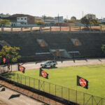 1 de 1 Berto, atacante do Operário-PR, relatou caso de racismo no OBA — Foto: Guilherme Alves/O Popular