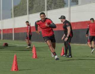 Imagem jogador durante treinamento