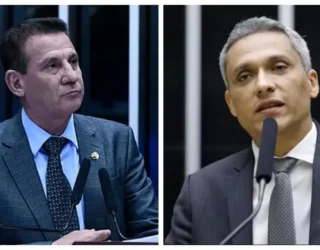 Vanderlan Cardoso e Gustavo Gayer: senador cutuca adversário.
