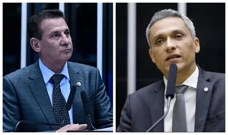 Vanderlan Cardoso e Gustavo Gayer: senador cutuca adversário.