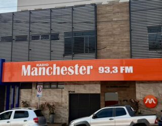 Imagem fachada de entrada Rádio Manchester