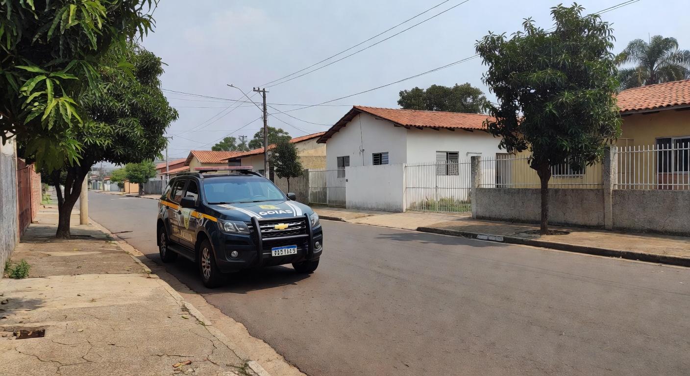 Suspeito foi preso após ameaçar ex e rasgar pneus do carro da filha em Anápolis. (Foto: Reprodução)