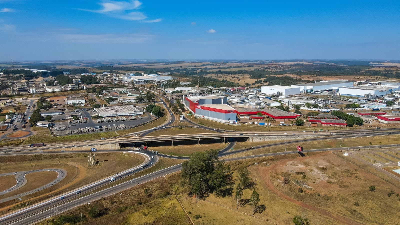 Imagem aérea do Distrito Agroindustrial de Anápolis (Daia)