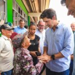 Daniel Vilela anunciou, neste sábado (09/05), construção de 65 moradias do programa Pra Ter Onde Morar – Casas a Custo Zero em Caçu, durante evento que celebrou Dia das Mães na cidade (Fotos: Hegon Corrêa)