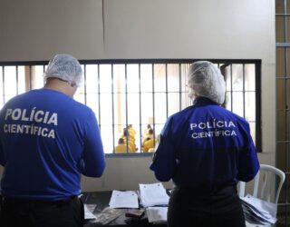 Operação In Loco coleta DNA de condenados em 15 unidades prisionais de Goiás (Foto: Polícia Científica)
