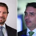Perfis comentaram com ironia ou preocupação o teor das conversas entre Daniel Vorcaro e Flávio Bolsonaro - Fotomontagem: reprodução