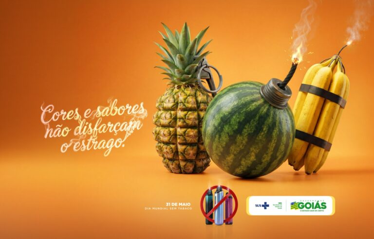 Mobilização, às vésperas do Dia Mundial Sem Tabaco, celebrado em 31 de maio, reforça conscientização sobre prevenção ao tabagismo e controle da hipertensão arterial (Arte:SES-GO)