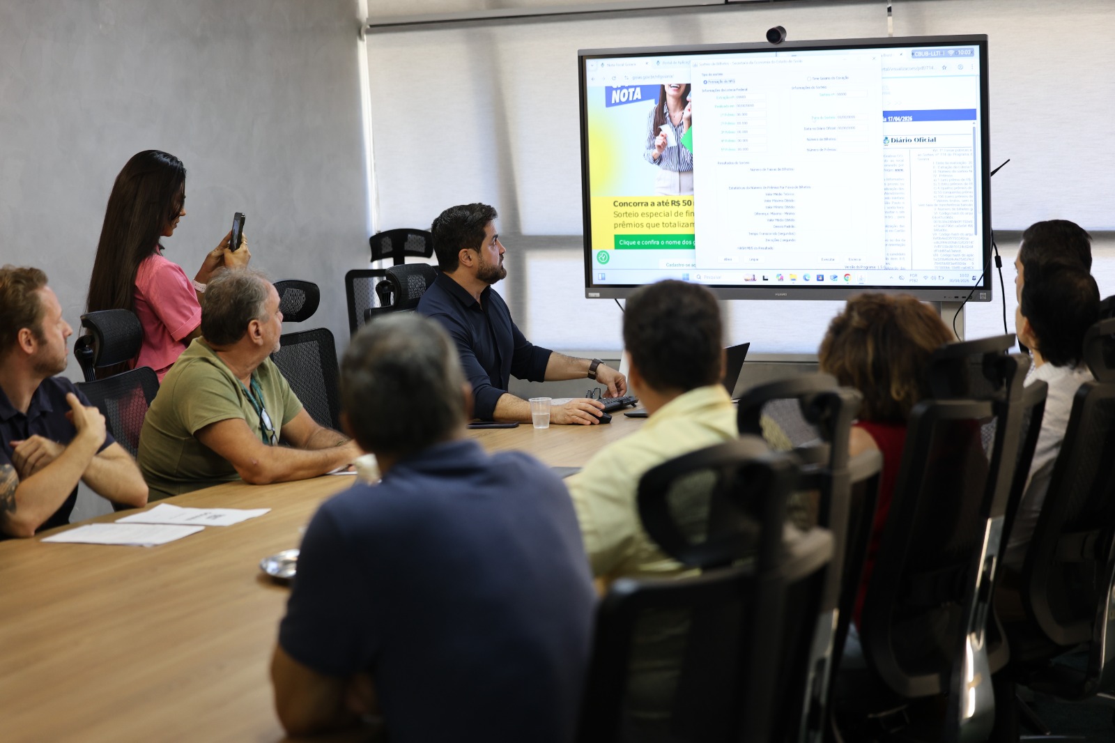 Sorteio de abril, realizado nesta quinta-feira (30/4), distribuiu 158 prêmios. Programa já soma mais de 1 milhão de inscritos (Foto: Vinícius Antonelli)