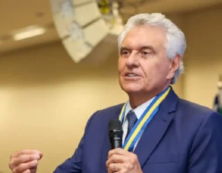 Caiado afirmou que Goiás investiu R$ 18 bilhões em segurança pública durante sua gestão e defendeu maior autonomia dos estados no combate ao crime organizado. Foto: Wesley Costa / PM-GO / Divulgação.