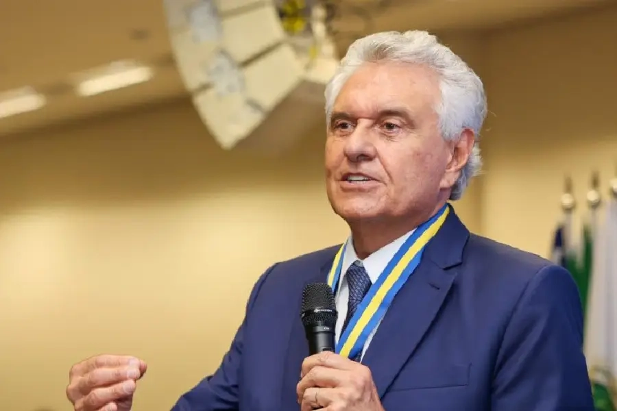 Caiado afirmou que Goiás investiu R$ 18 bilhões em segurança pública durante sua gestão e defendeu maior autonomia dos estados no combate ao crime organizado. Foto: Wesley Costa / PM-GO / Divulgação.