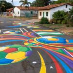 Ação transformou um espaço urbano em cenário de convivência, criatividade e lembranças afetivas. (Foto: Reprodução/Redes Sociais/@nucleoensino)