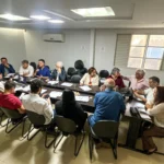 Reunião do PT para definir nome de Bueno: partido quer fechar apoio da frente progressista. (Foto: Divulgação)