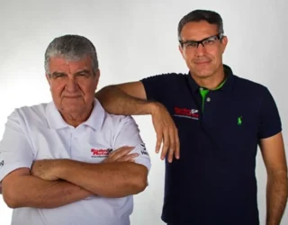 Fernando Campos ao lado do filho Alexandre Yee Campos que comunicou a perda - Foto portal Rodas & Motores