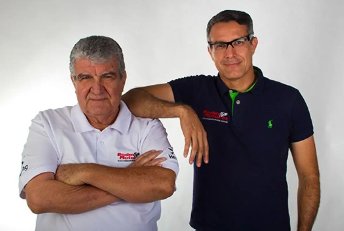 Fernando Campos ao lado do filho Alexandre Yee Campos que comunicou a perda - Foto portal Rodas & Motores