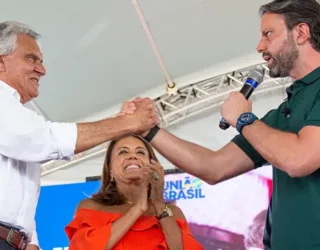 Ex-governador Ronaldo Caiado, Gracinha e Baldy. (Foto: Reprodução)