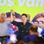 Daniel Vilela e Ronaldo Caiado reuniram cerca de 4 mil pessoas e 61 prefeitos durante a quarta edição do movimento Pra Frente Goiás, realizada em Uruaçu, no Norte do Estado. Foto: Divulgação.