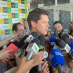 Daniel Vilela lança o Pequi Bank e destaca que Goiás é o primeiro estado do país a implementar uma plataforma digital público-privada de multisserviços financeiros. (Foto: Altair Tavares)