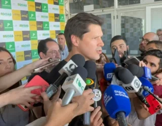 Daniel Vilela lança o Pequi Bank e destaca que Goiás é o primeiro estado do país a implementar uma plataforma digital público-privada de multisserviços financeiros. (Foto: Altair Tavares)