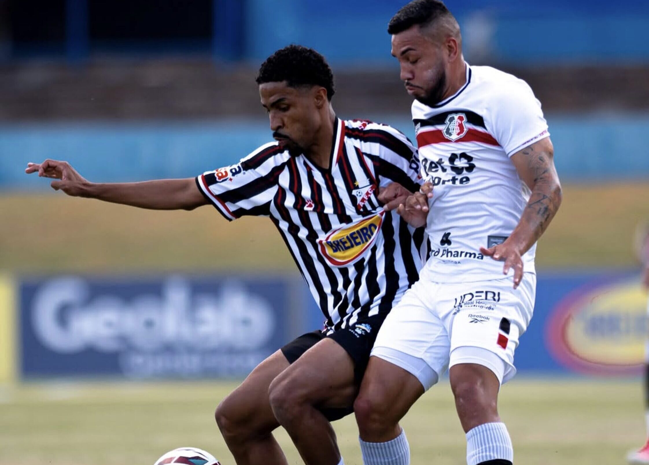 Imagem jogadores disputando a bola no gramado